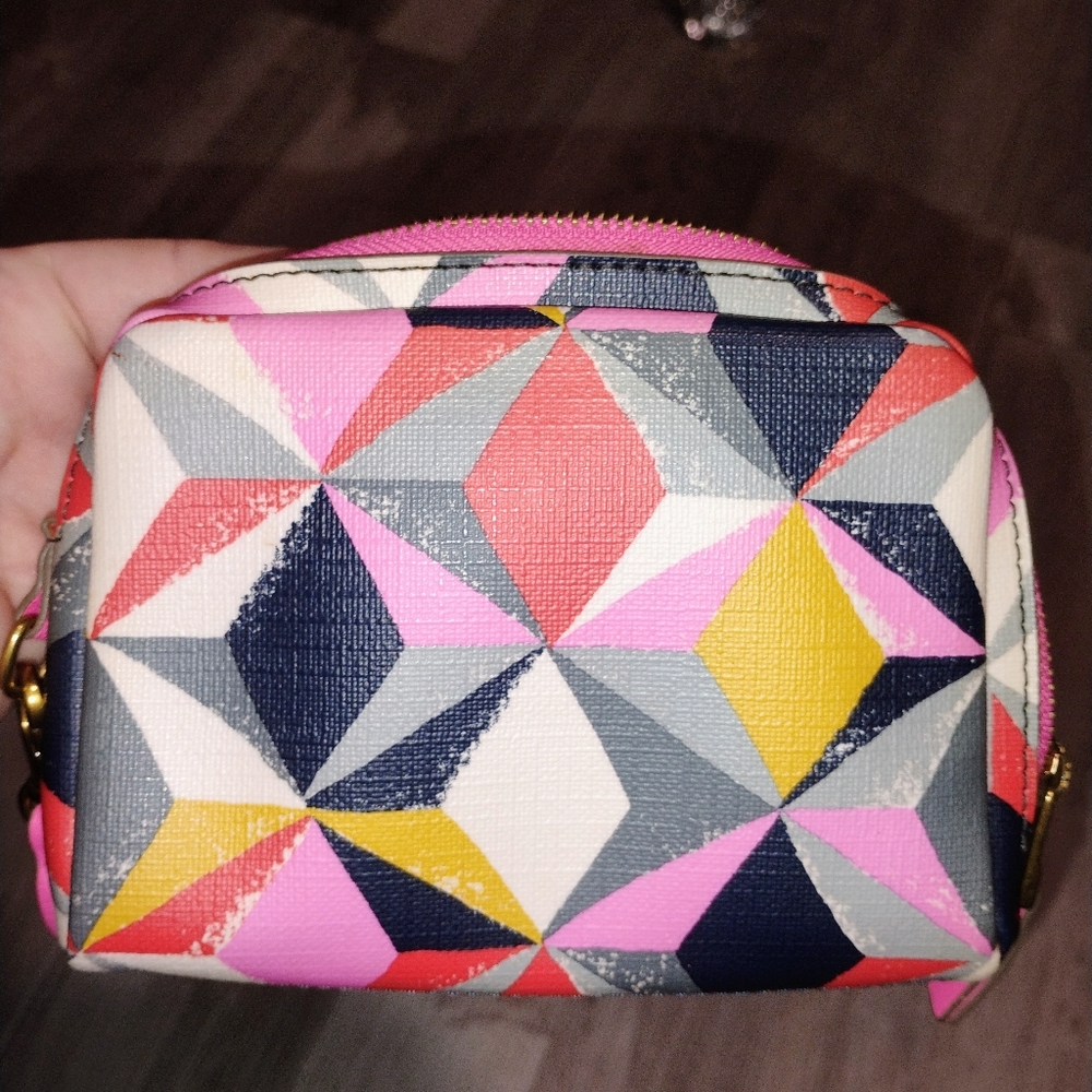 Geometric Multicolor Women's Fossil Wristlet - Picture 1 of 4